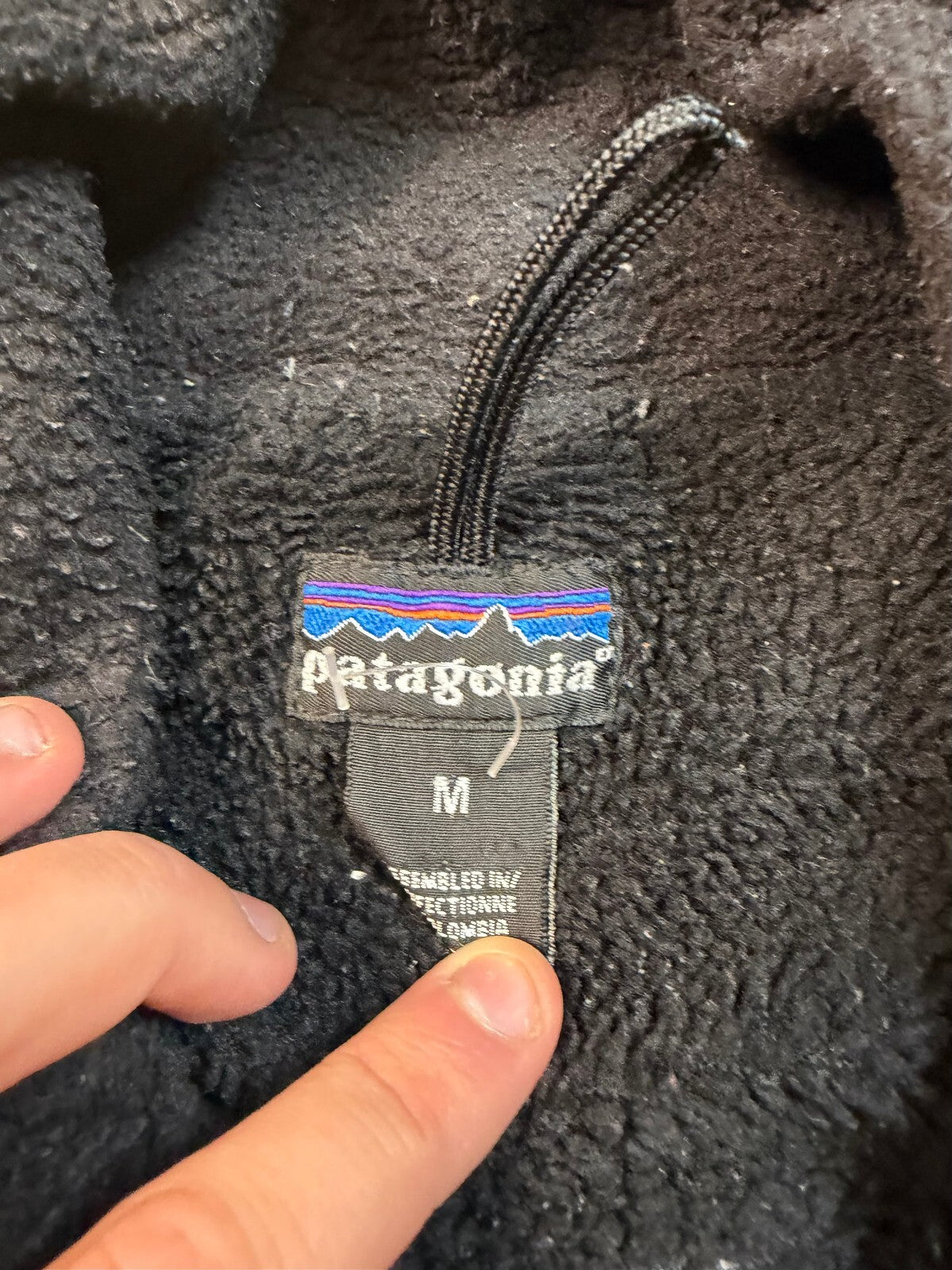 Vintage 90s Patagonia fleece lined waterproof jacket (M)