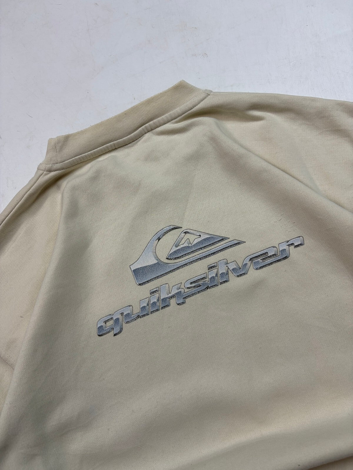 Vintage Y2K Quiksilver surfwear spell out sweatshirt (L)