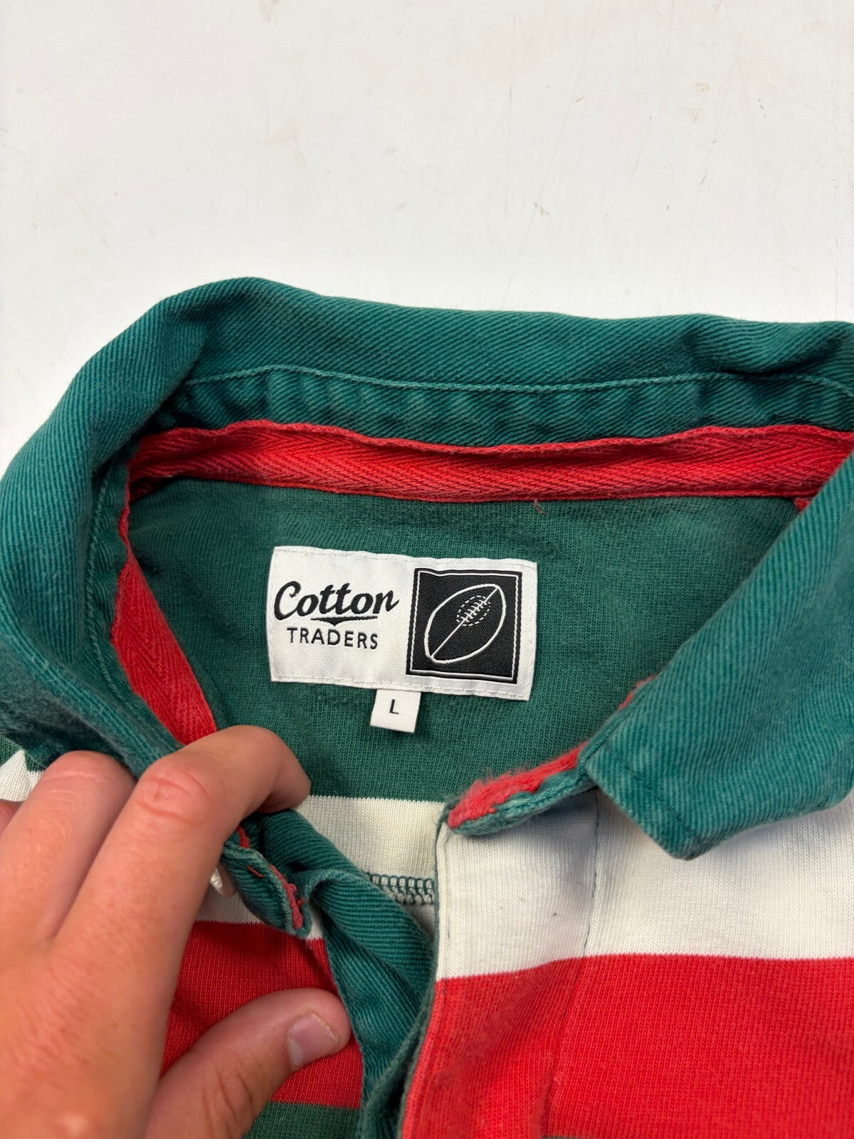 Vintage Leicester Tigers 2009/10 cotton traders rugby shirt (L)