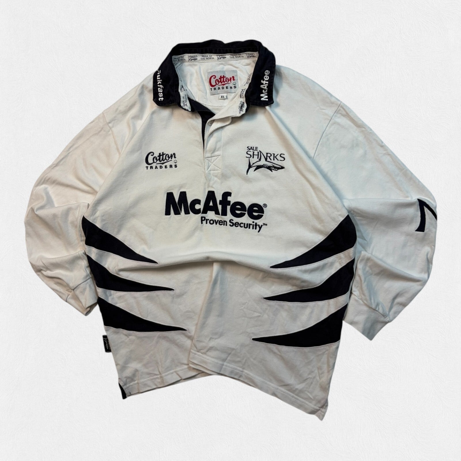 Vintage Sale Sharks 2006/07 Cotton Traders away rugby shirt (XL)