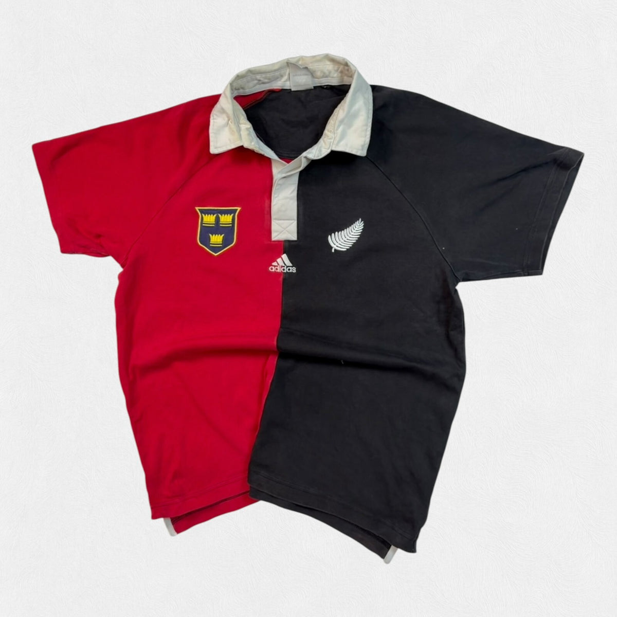 Vintage Munster v New Zealand 1978 Adidas rugby shirt (S)