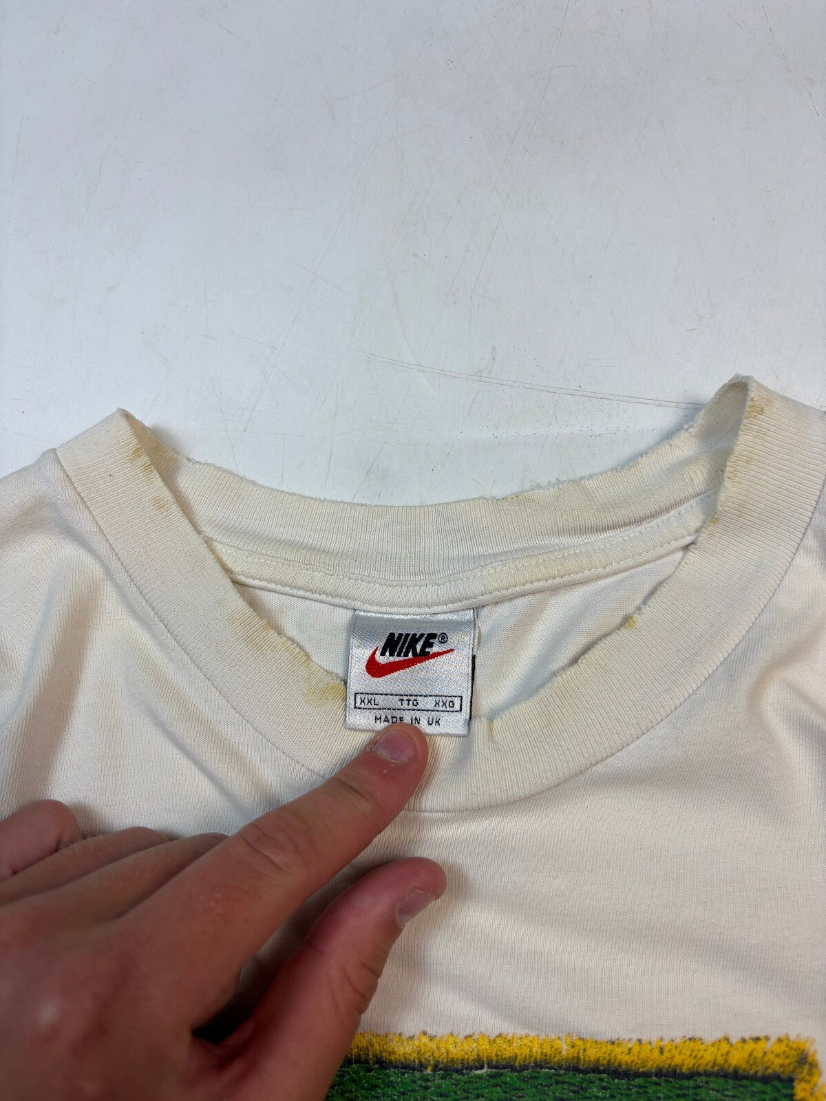 Vintage 90s Nike court centre logo tee (XXL)