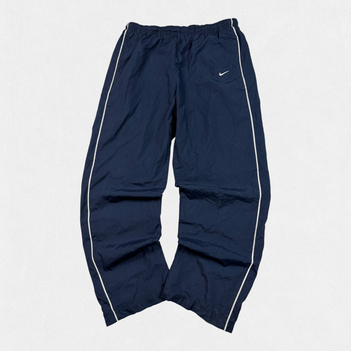 Vintage Nike side stripe baggy track pants (L)