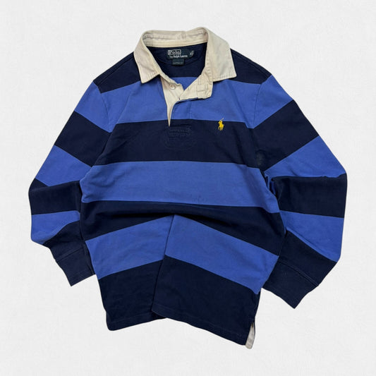Vintage Ralph Lauren striped rugby polo shirt (M)