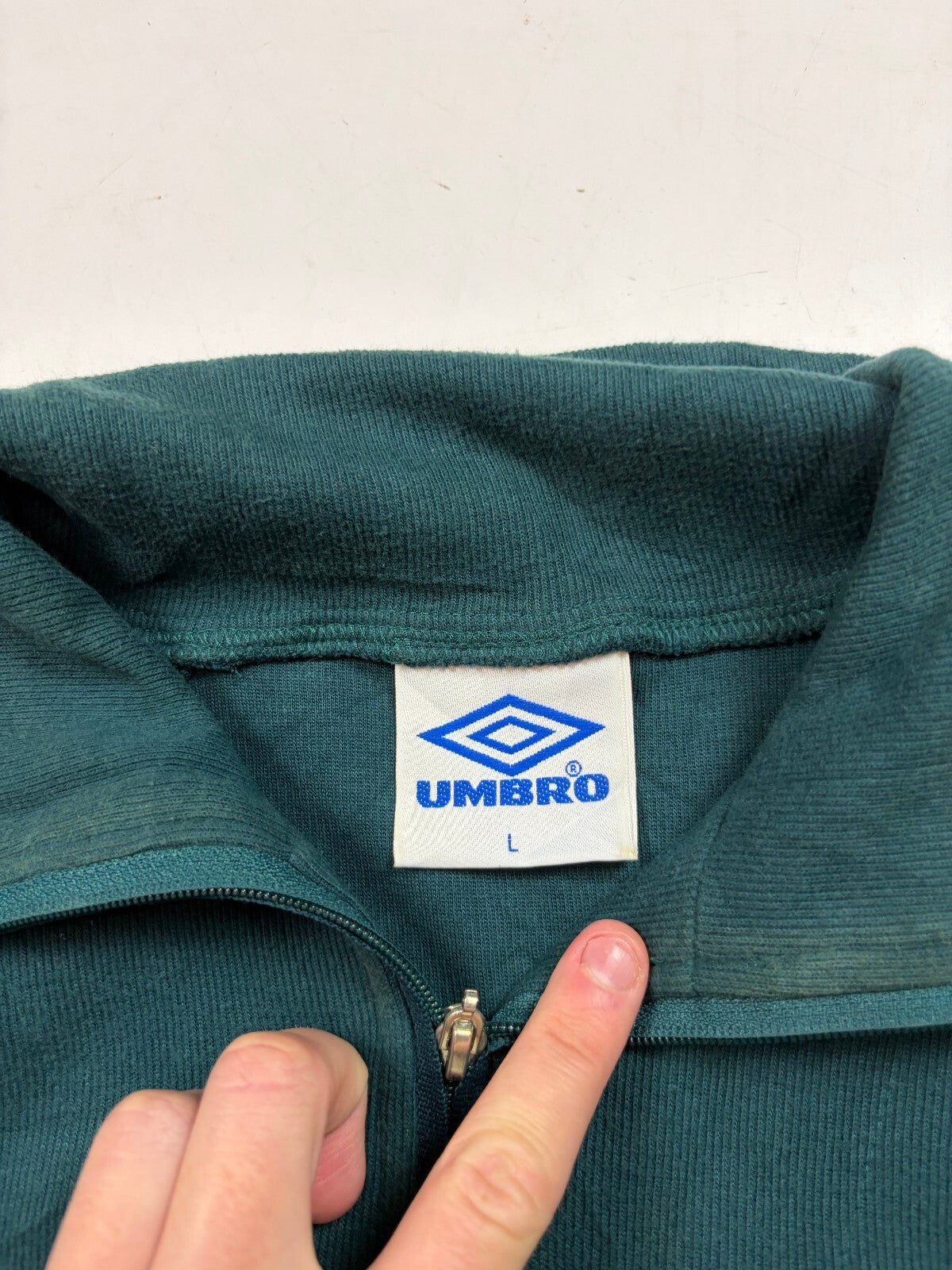 Vintage 90s Celtic Umbro quarter zip sweatshirt (L)