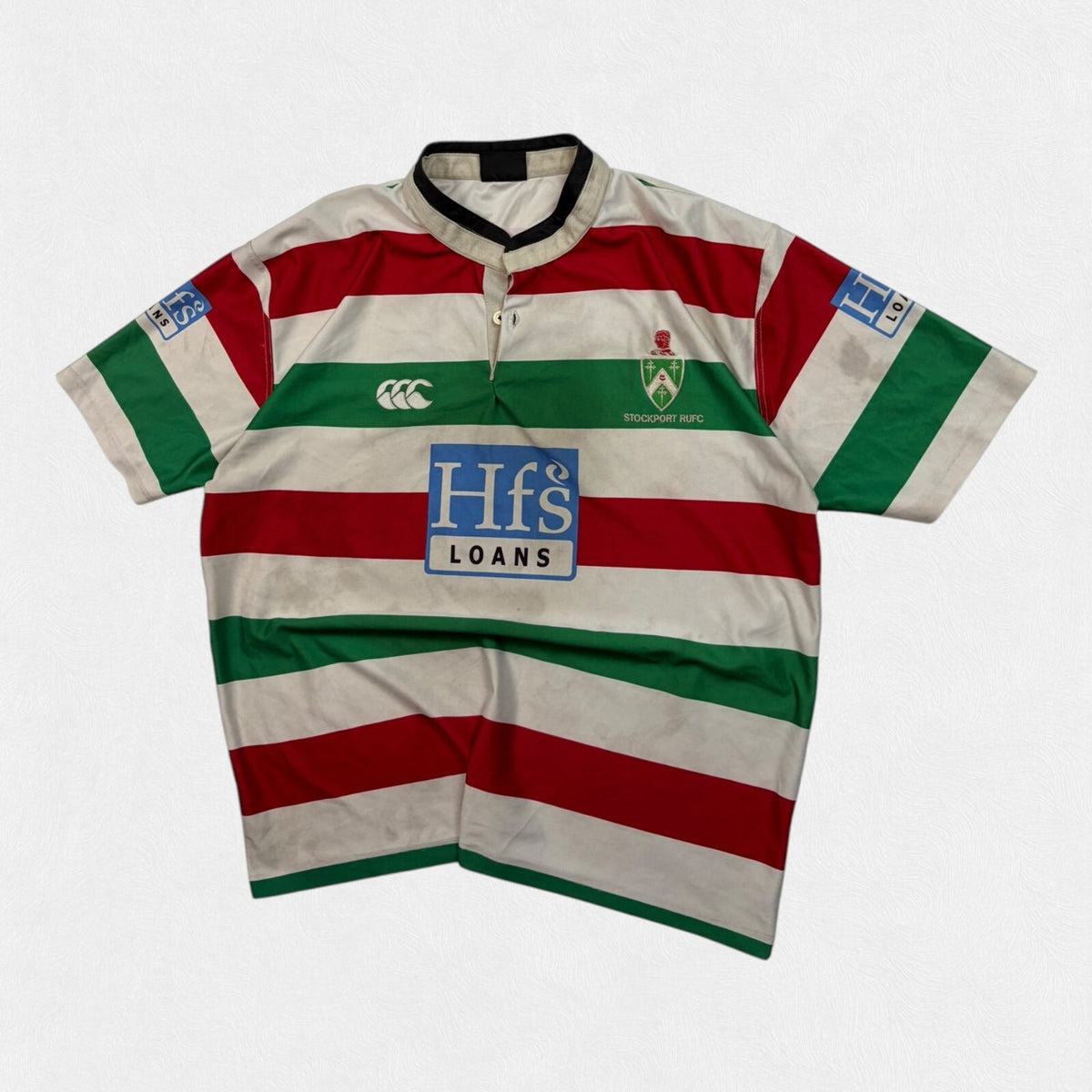 Vintage 2000s Stockport Canterbury match worn rugby shirt (XXL)