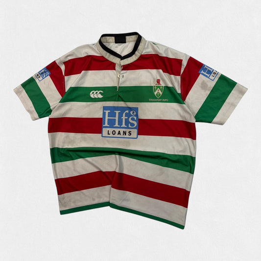 Vintage 2000s Stockport Canterbury match worn rugby shirt (XXL)
