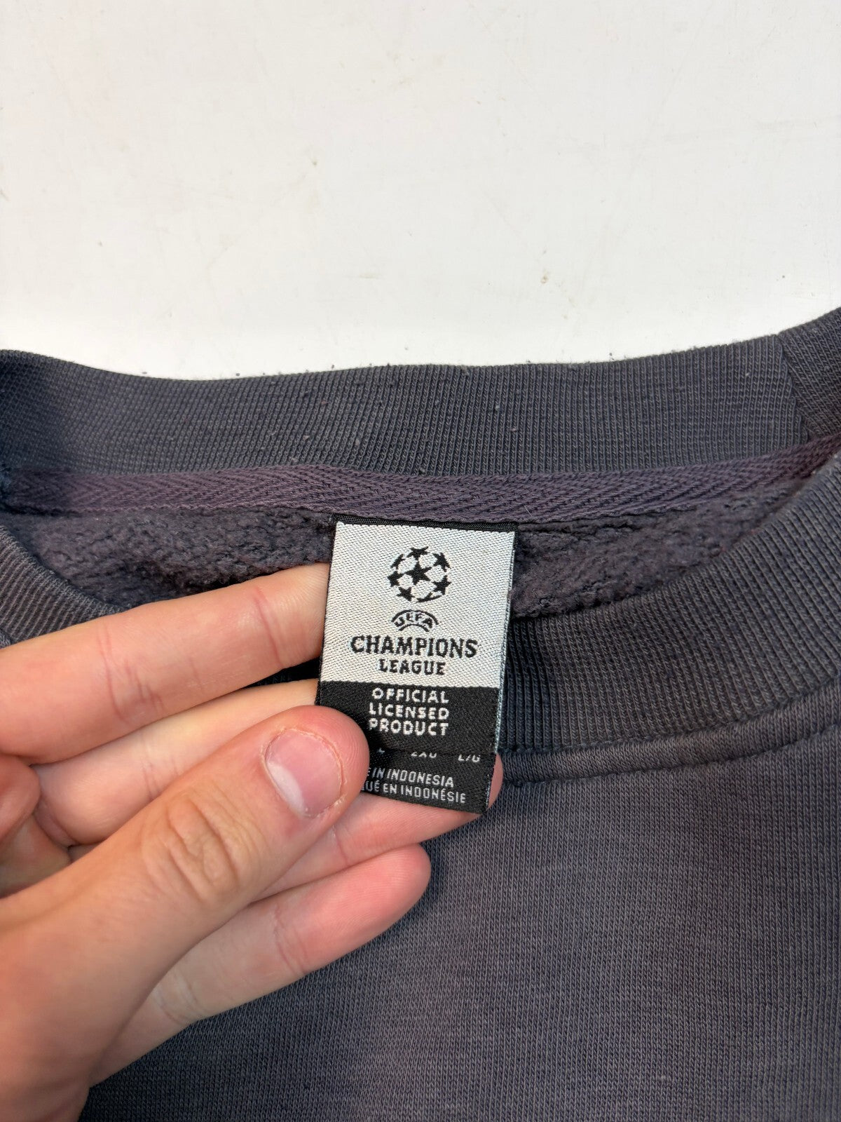 Vintage Adidas Champions League football sweatshirt (L)