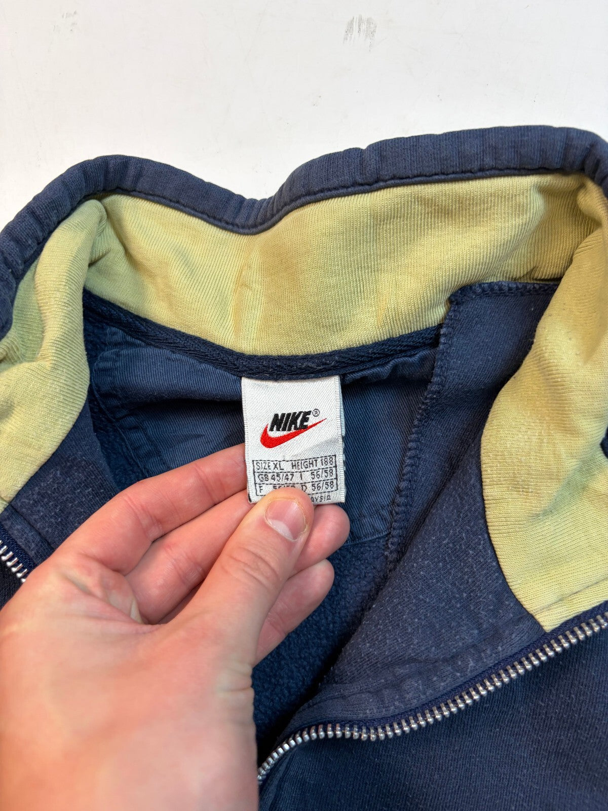 Vintage 90s Nike quarter zip sweatshirt (XL)