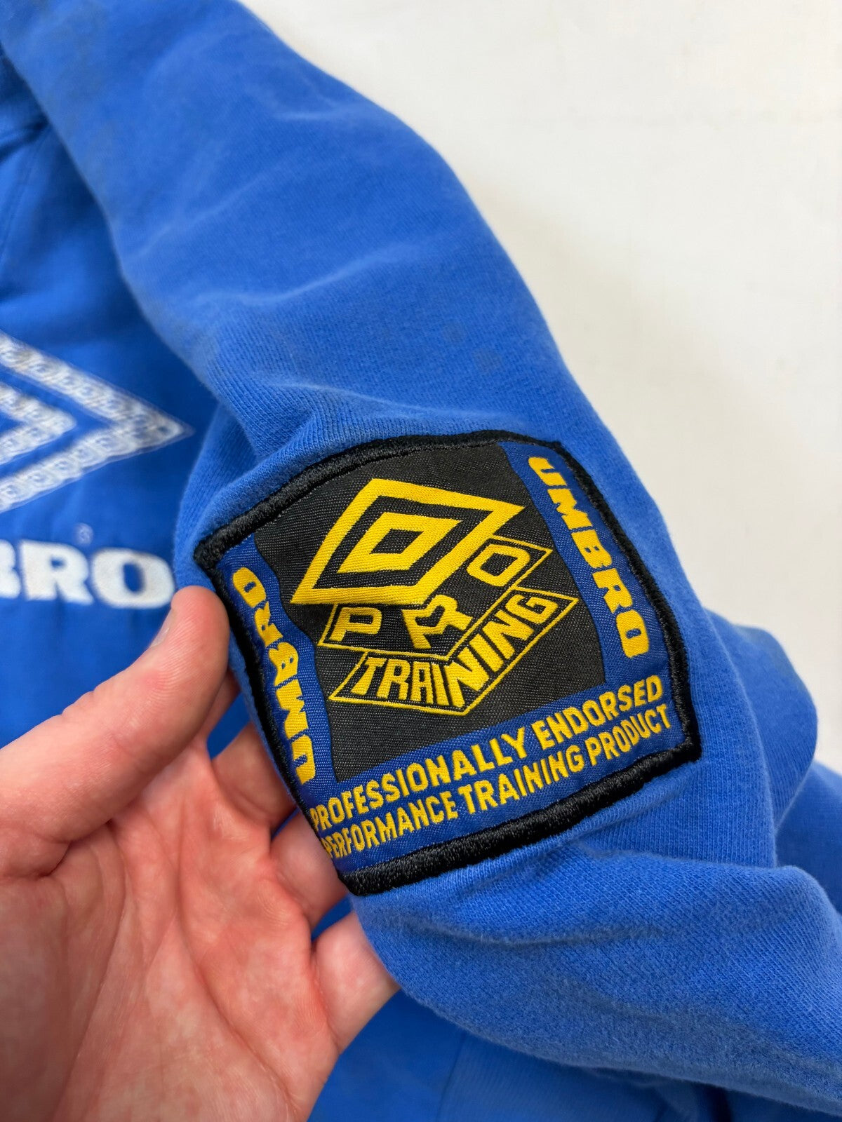 Vintage 90s Umbro pro training centre logo sweatshirt (L)