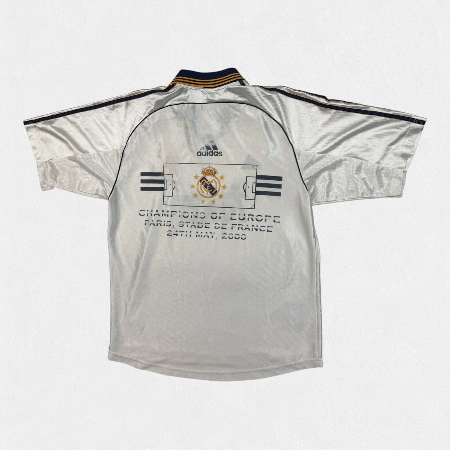 Vintage Real Madrid 1998-00 Adidas football shirt (M)