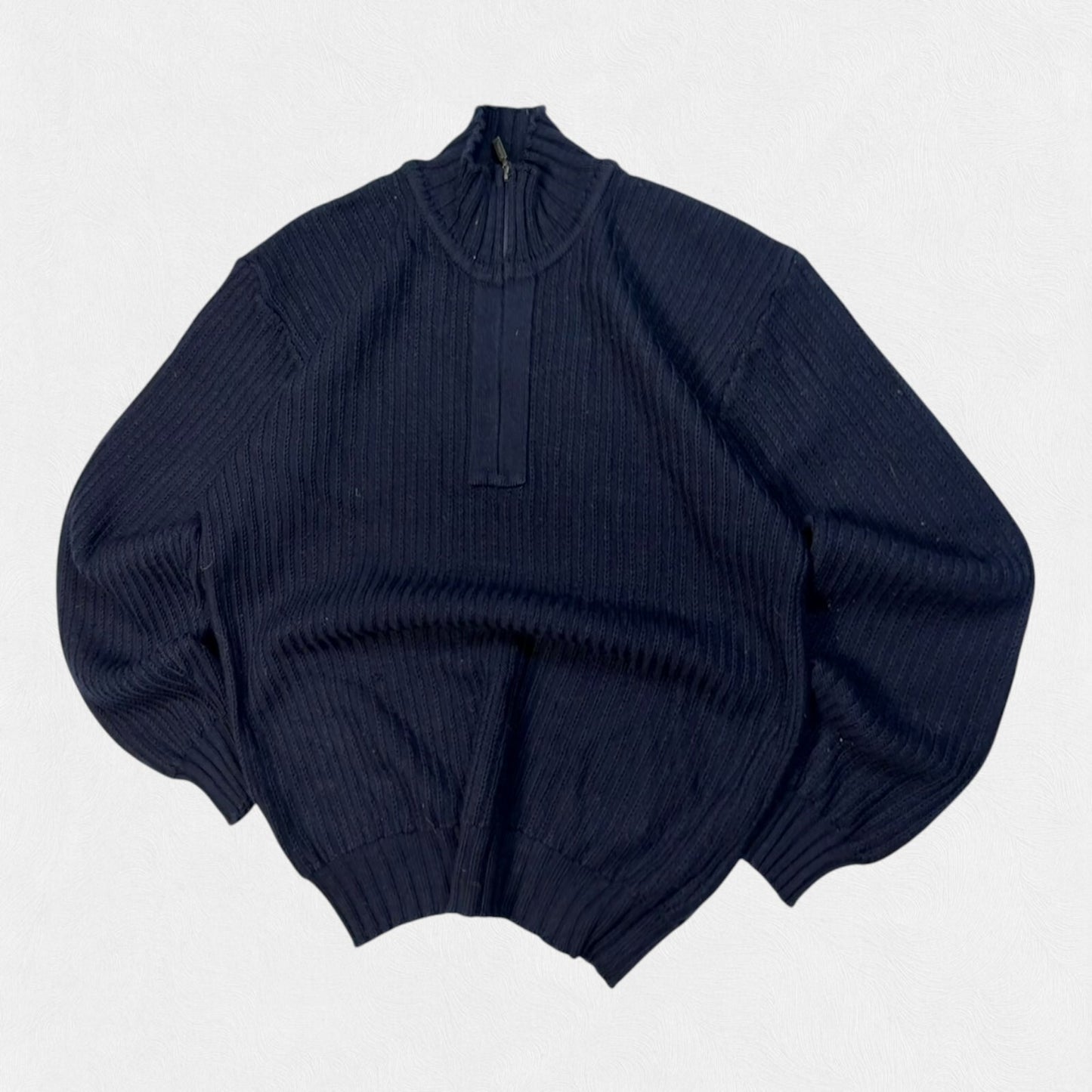 Barbour quarter zip boatman fisherman knit sweater (L)