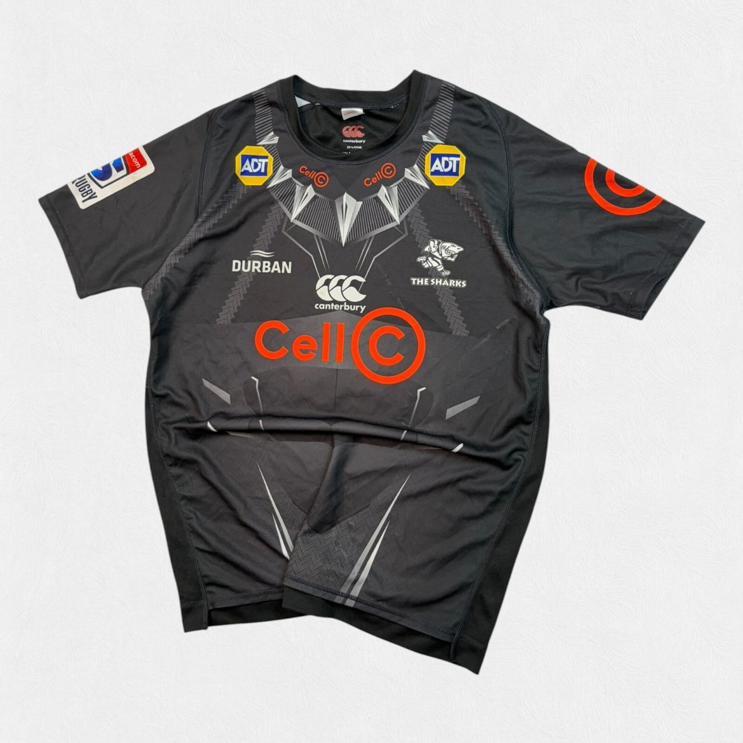 Natal Sharks 2019 Black Panther Marvel Canterbury rugby shirt (XXL)