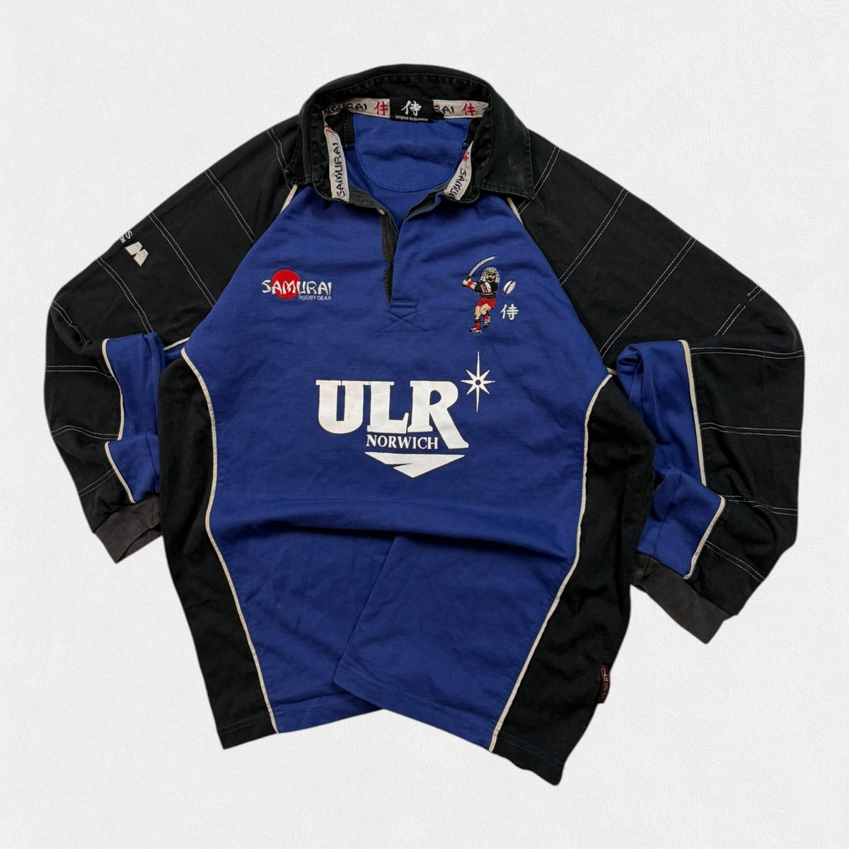 Vintage Samurai sevens 2000-02 match worn away rugby shirt (XL)