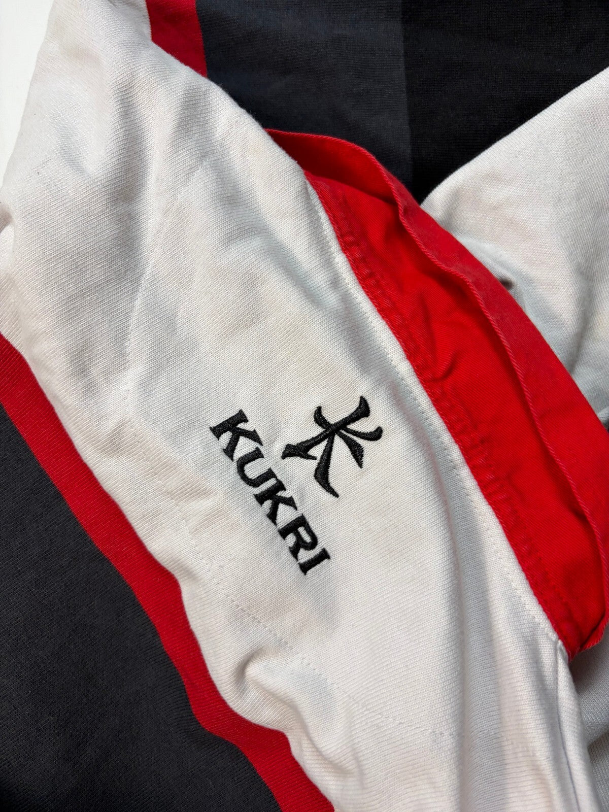 Ulster Kukri supporters striped rugby union shirt (L)