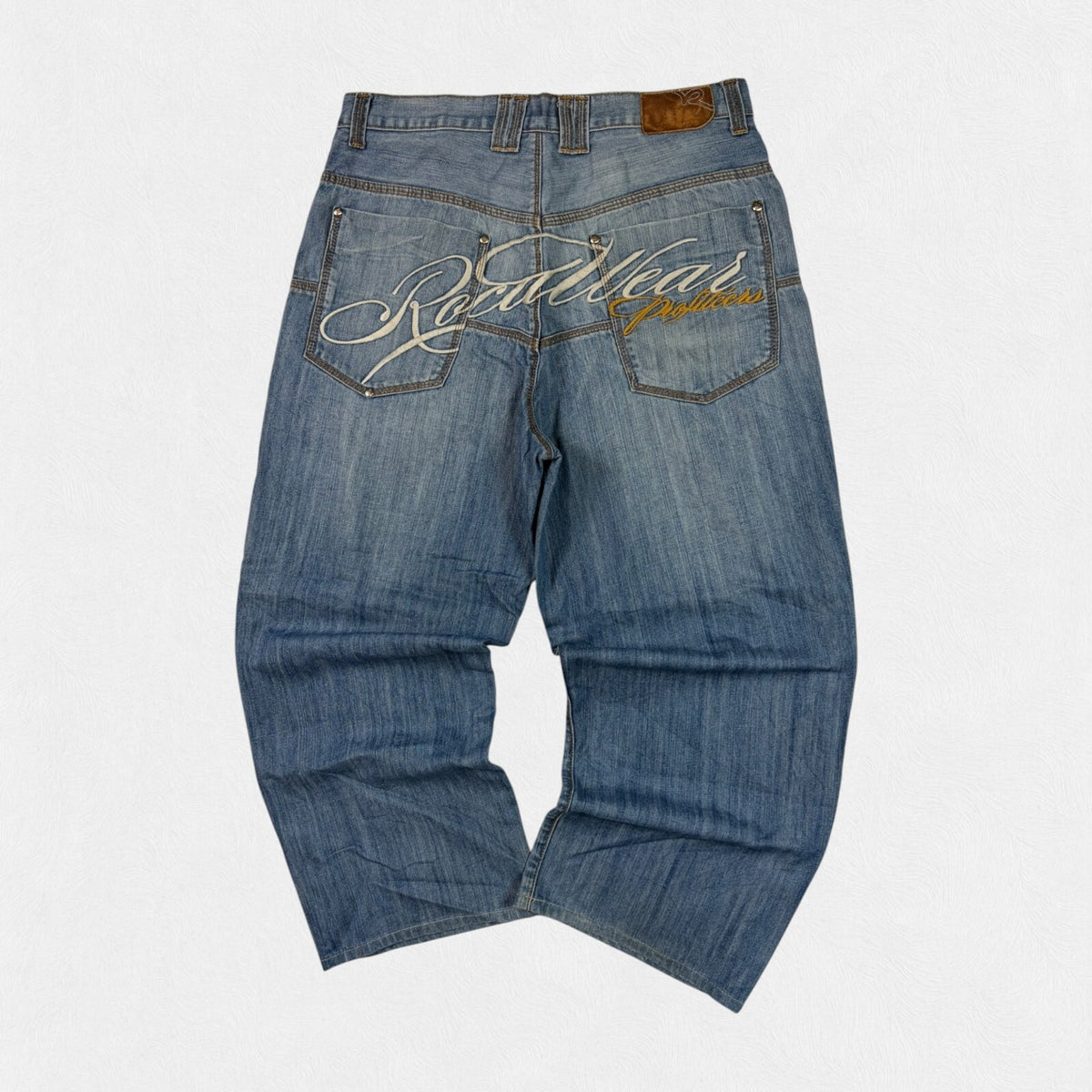 Vintage Y2K Rocawear spell out baggy hip hop jeans (W34)