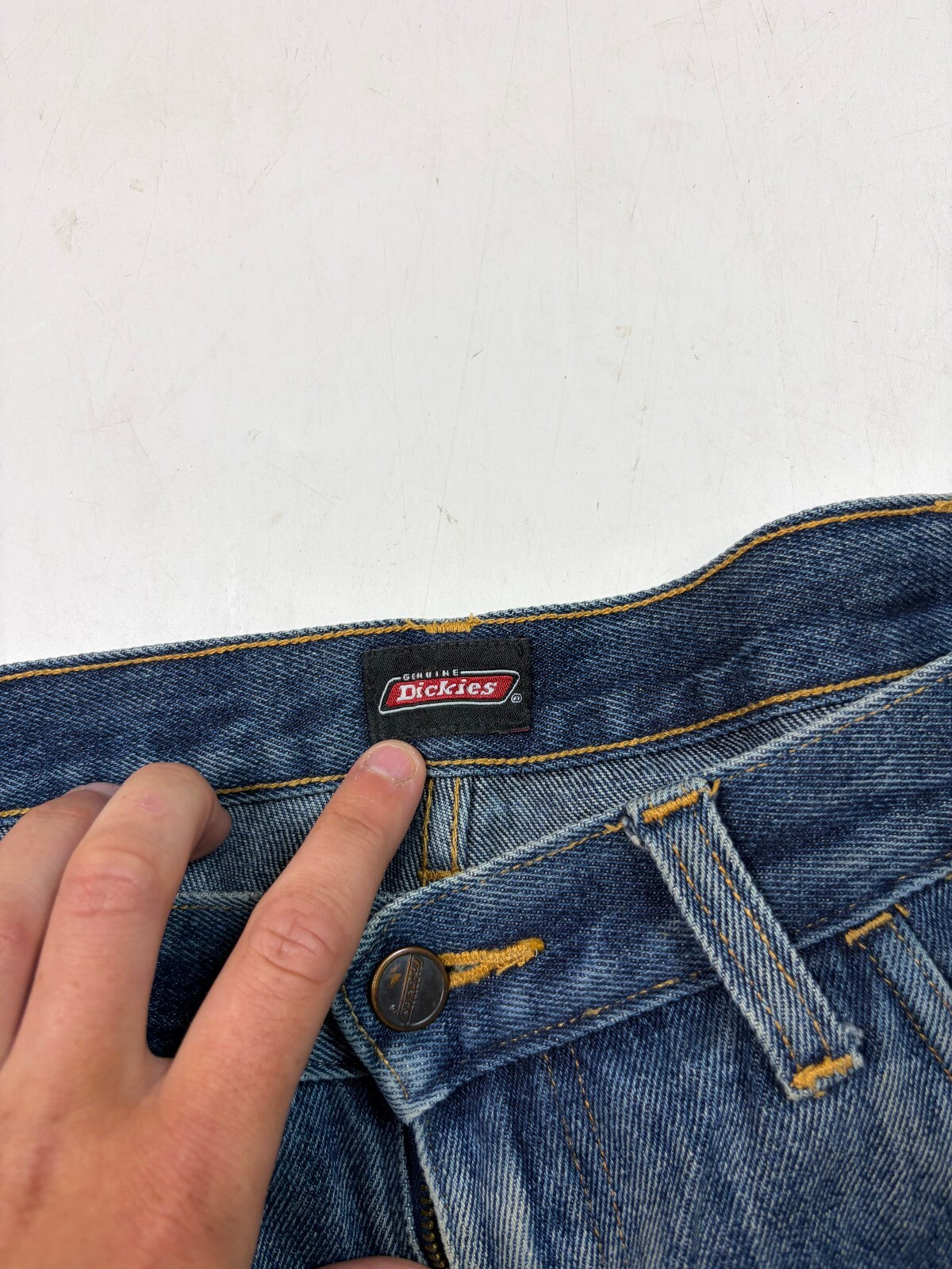 Vintage Dickies baggy carpenter denim jorts (W34)