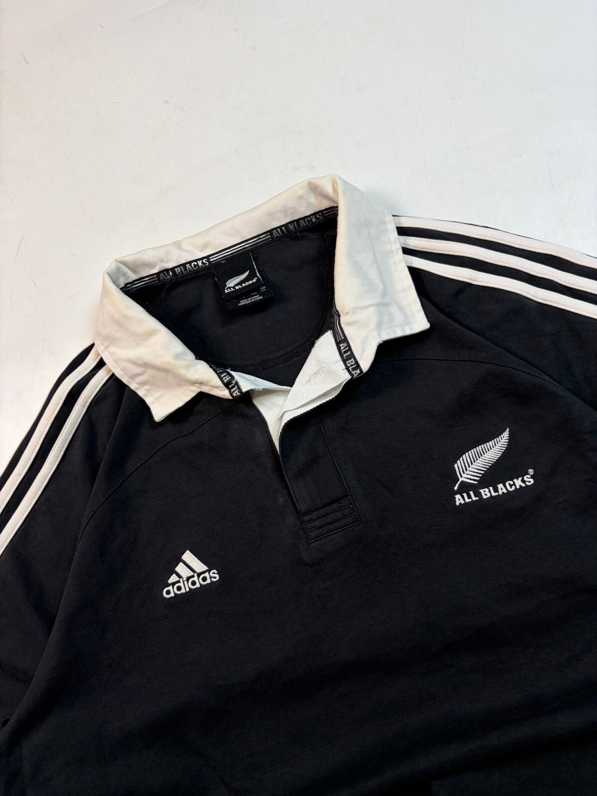 Vintage New Zealand all blacks 2007/08 Adidas rugby shirt (L)