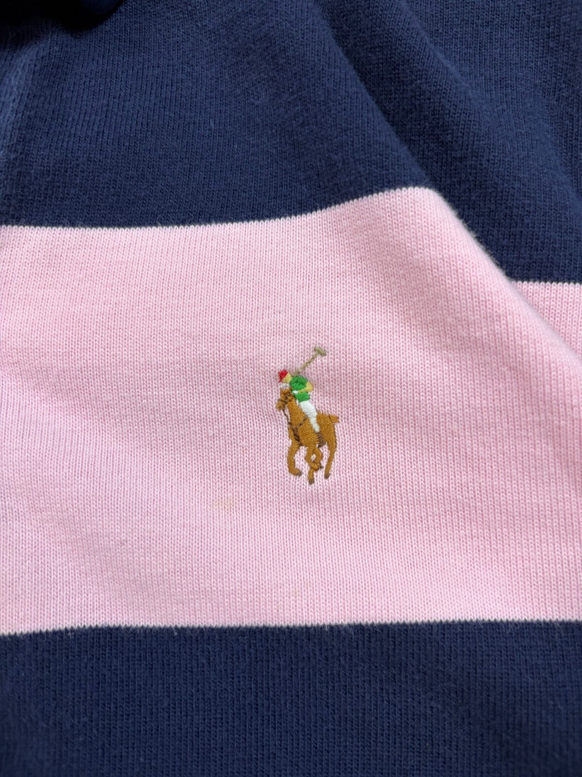 Vintage Ralph Lauren striped rugby polo shirt (XL)