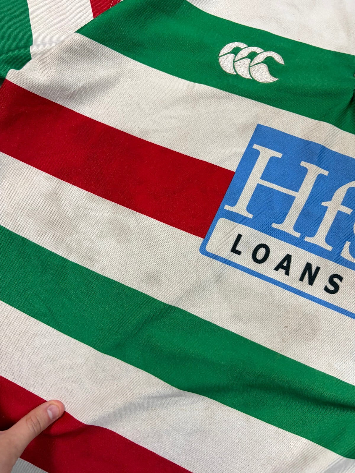 Vintage 2000s Stockport Canterbury match worn rugby shirt (XXL)