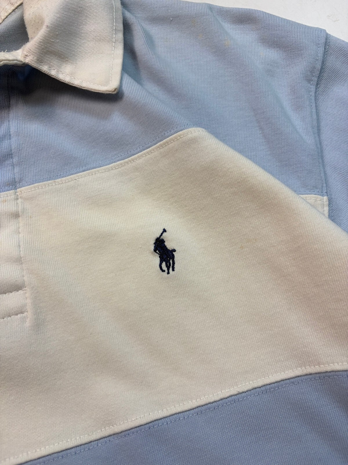 Vintage 90s Ralph Lauren striped rugby polo shirt (M)