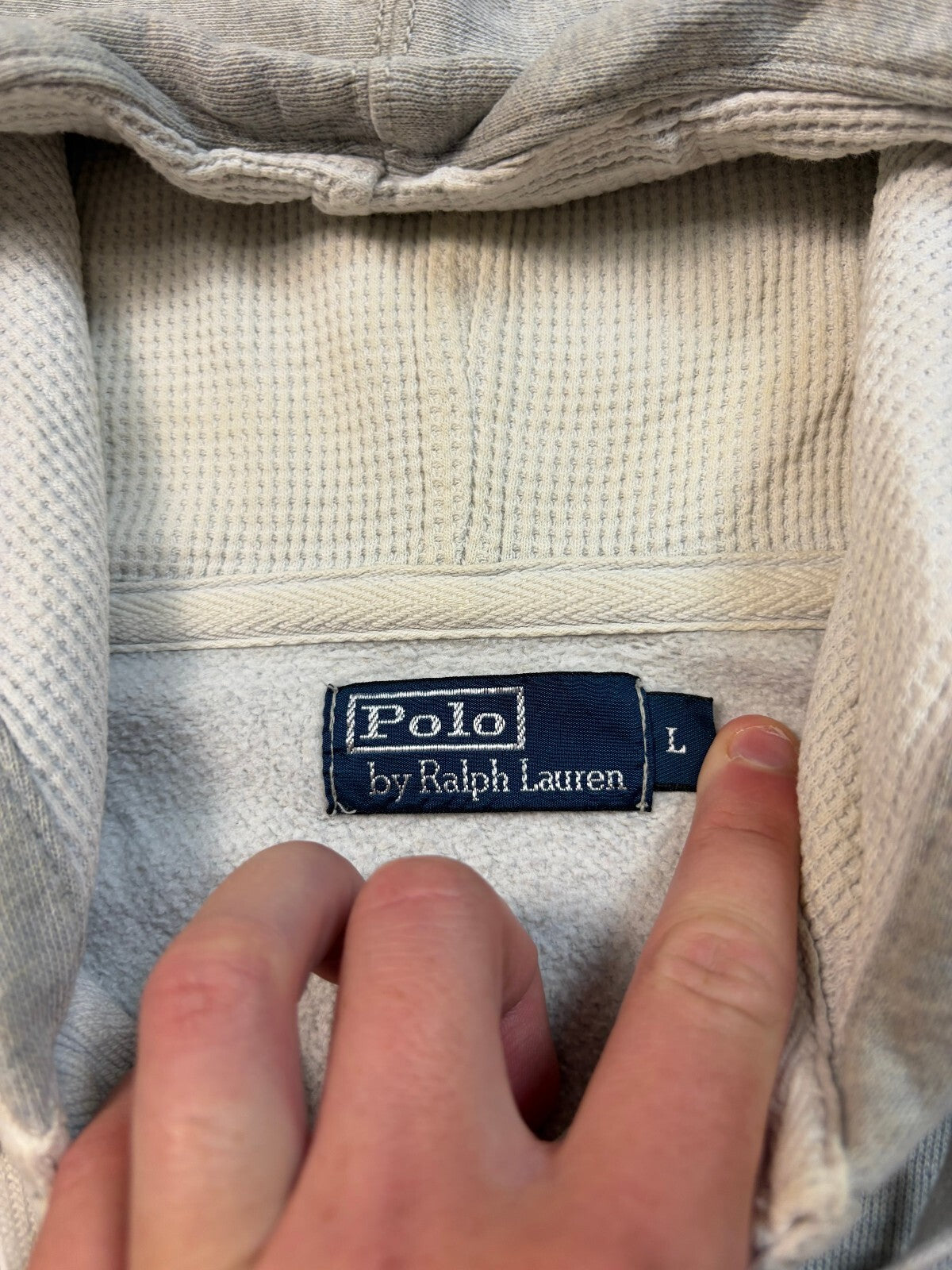 Vintage Polo Ralph Lauren crest emblem hoodie (L)