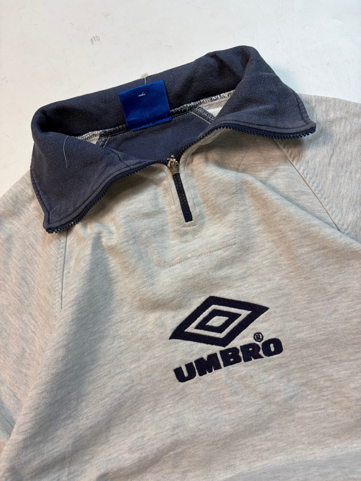 Vintage 90s Umbro pro training quarter zip sweatshirt (XL)