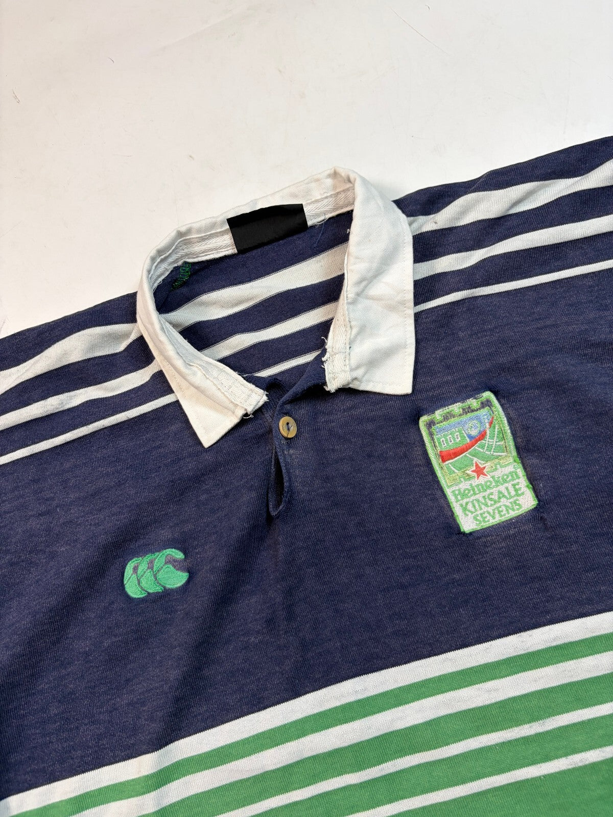 Vintage 90s Heineken Kinsale 7s Canterbury rugby shirt (L)