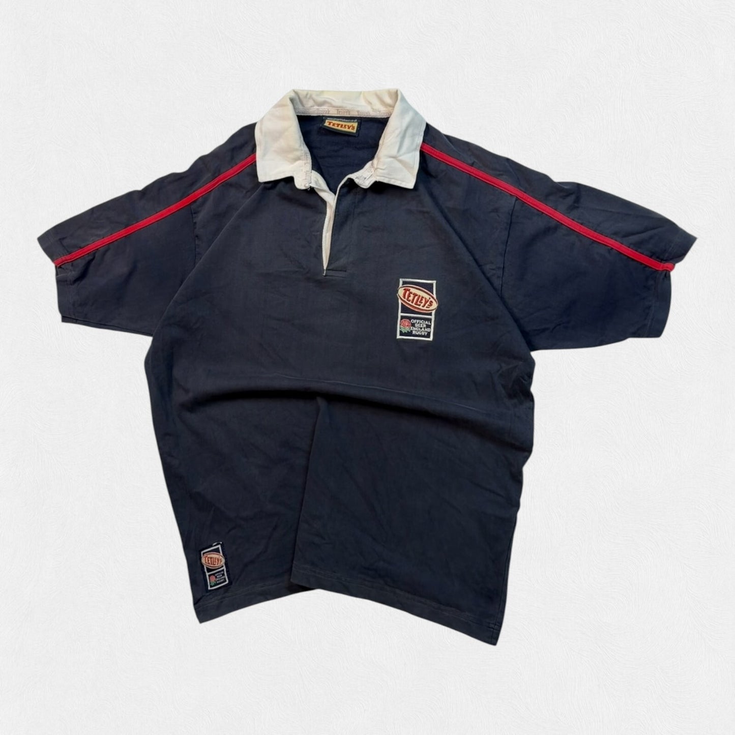 Vintage 90s Tetley's beer England rugby shirt (XL)