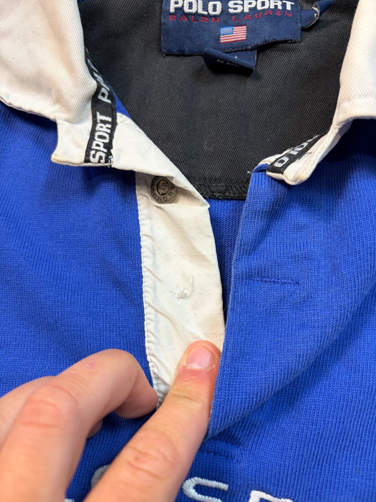 Vintage 90s Ralph Lauren polo sport arctic challenge rugby polo (M)
