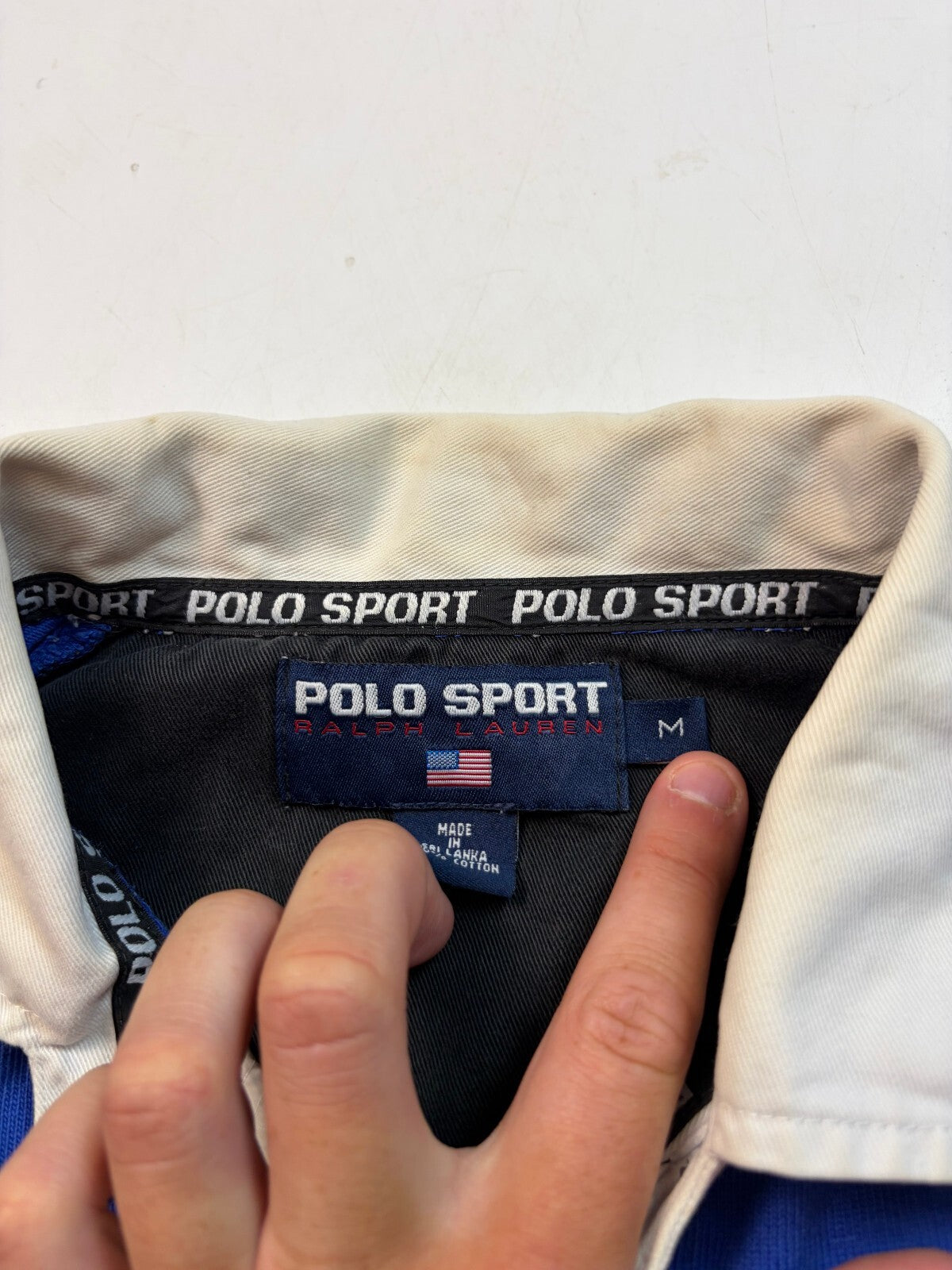 Vintage 90s Ralph Lauren polo sport arctic challenge rugby polo (M)