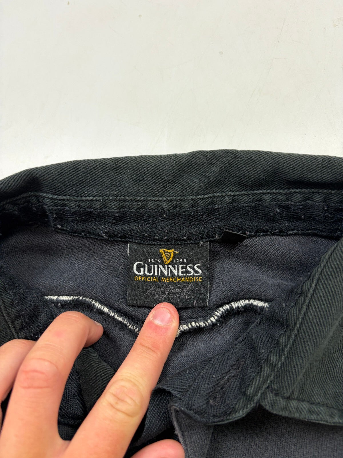 Vintage Guinness Cotton Traders rugby polo shirt (XL)