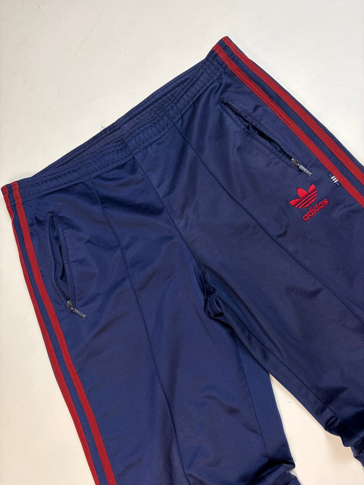 Vintage 90s adidas originals side stripe track pants (L)