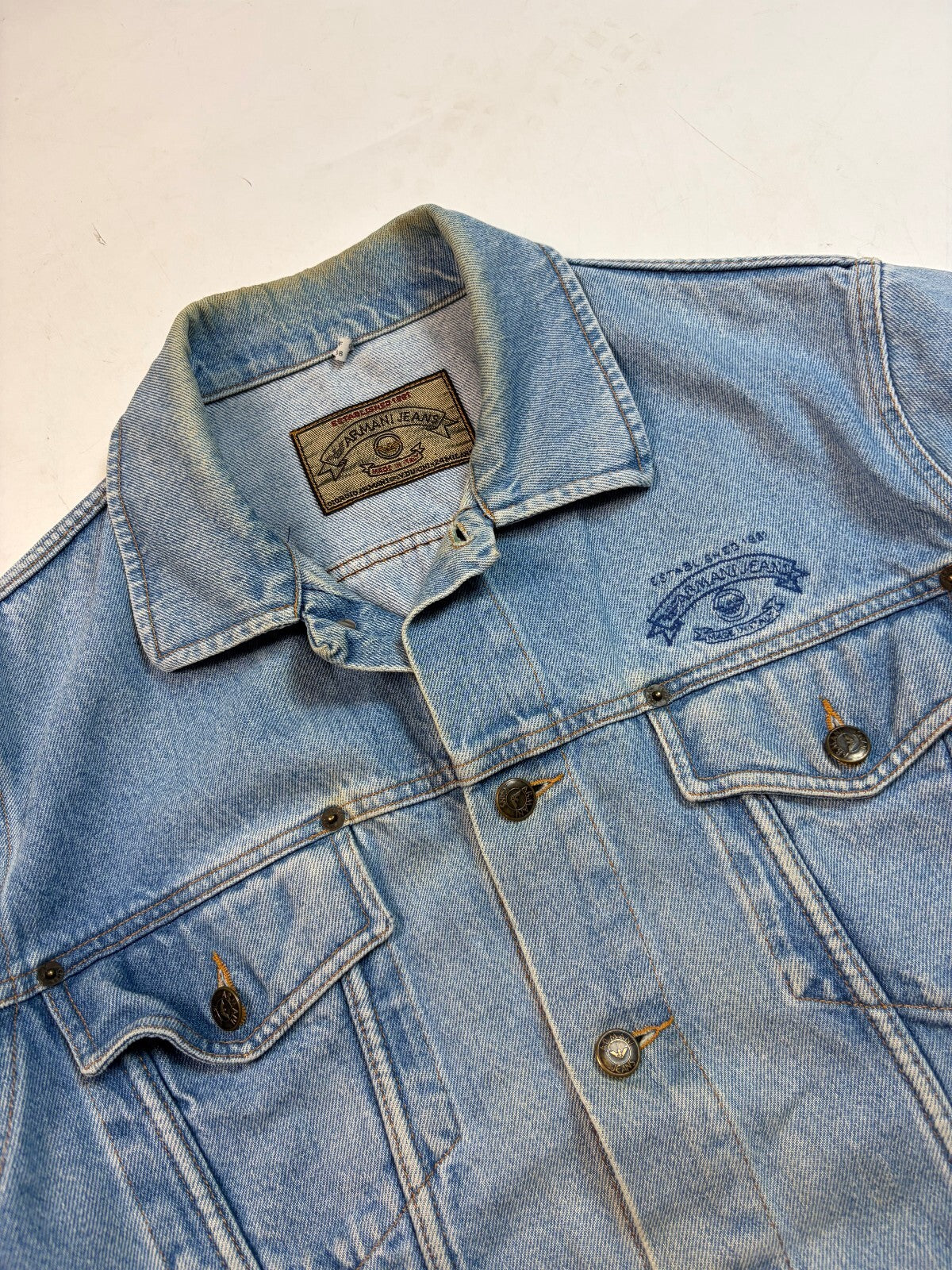 Vintage Y2K Armani jeans denim jacket (M)