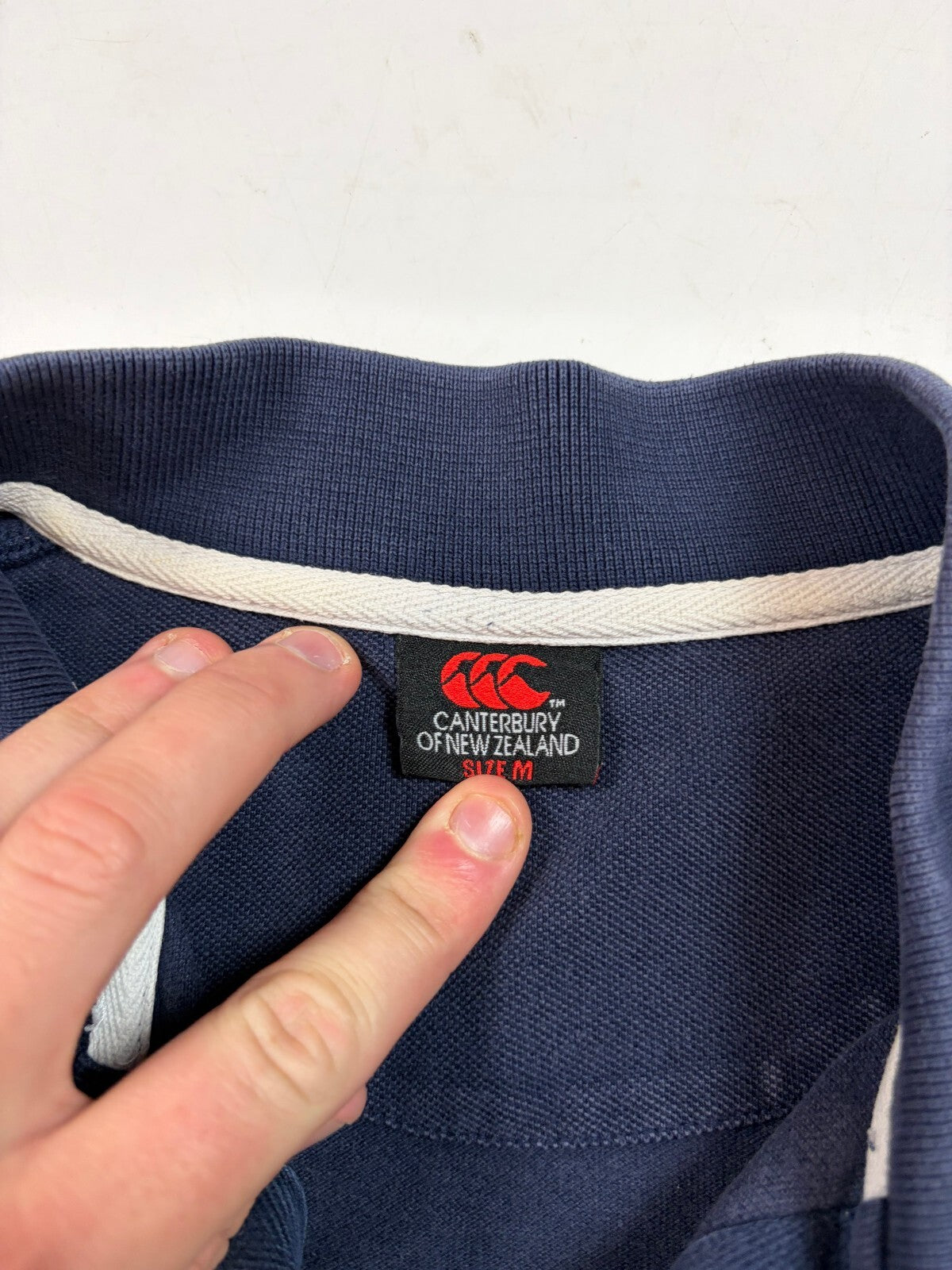 Vintage 2000s Cardiff Blues Canterbury rugby polo shirt (M)