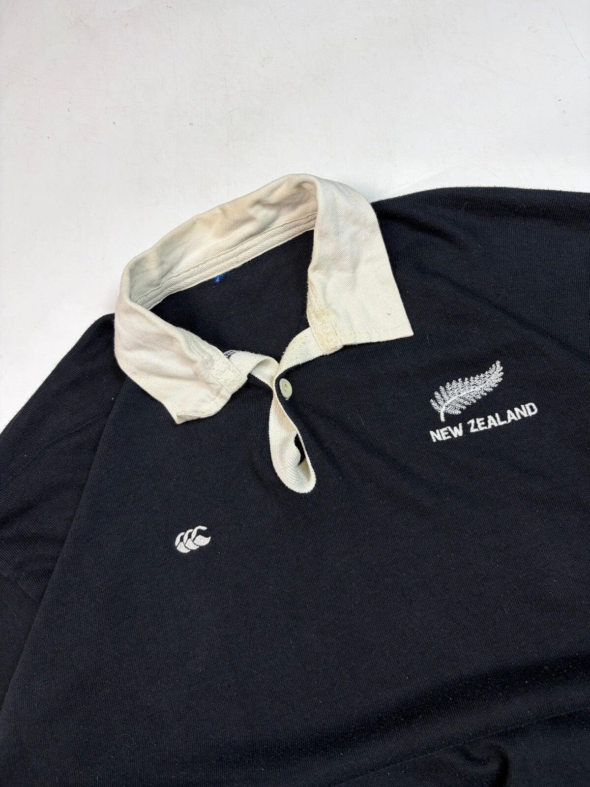 Vintage New Zealand 1990-92 Canterbury rugby shirt (L)