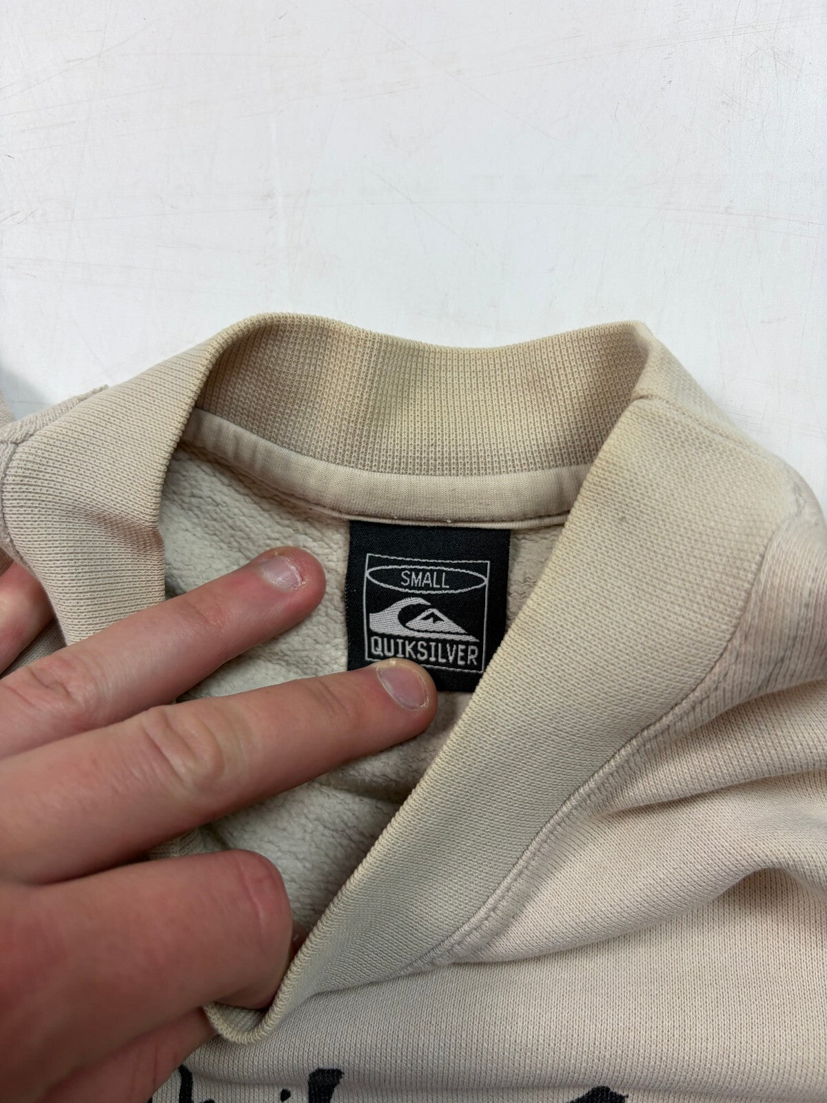Vintage Y2K Quiksilver spell out sweatshirt (S)