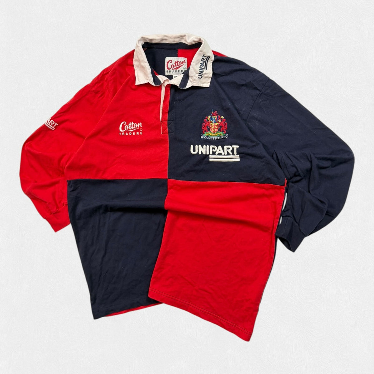 Vintage Gloucester 1999-01 Cotton traders training rugby shirt (XL)
