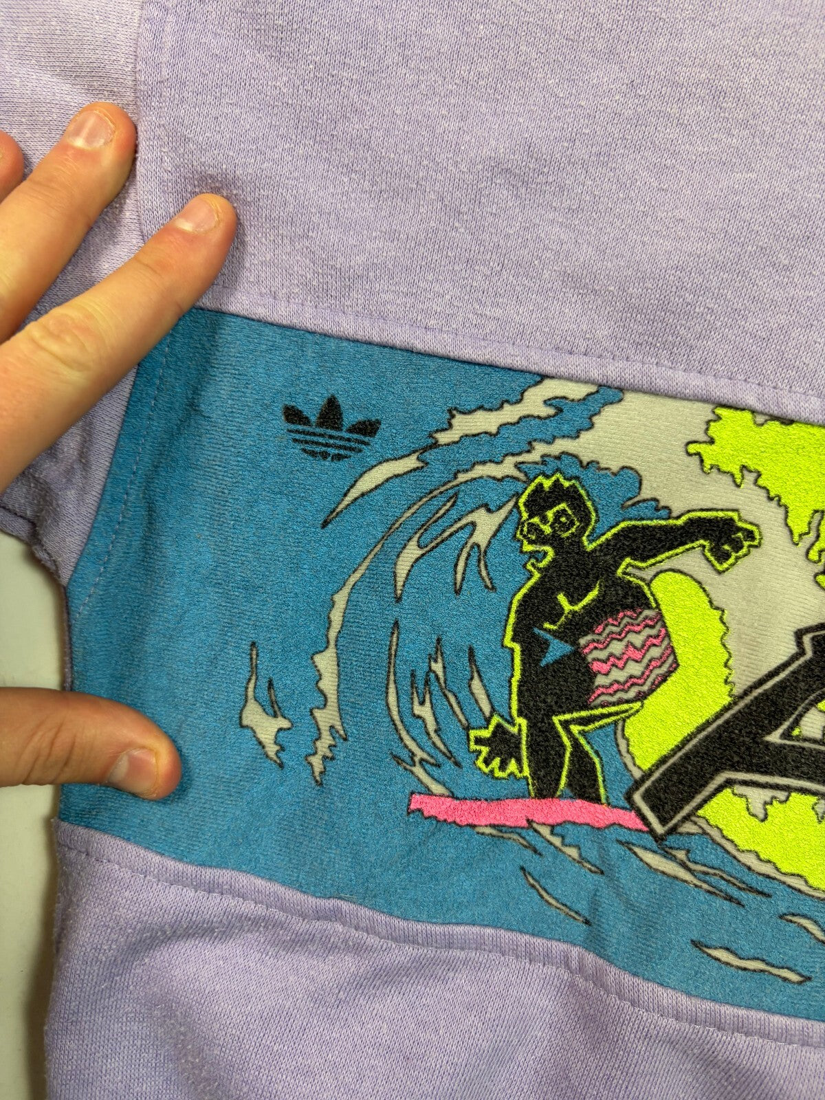 Vintage 80s adidas originals surfing sweatshirt (M)