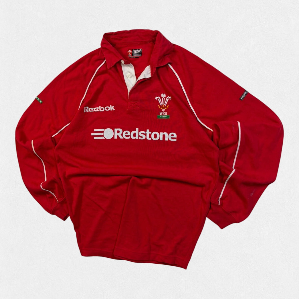 Vintage Wales 2001/02 Reebok rugby union shirt (S)