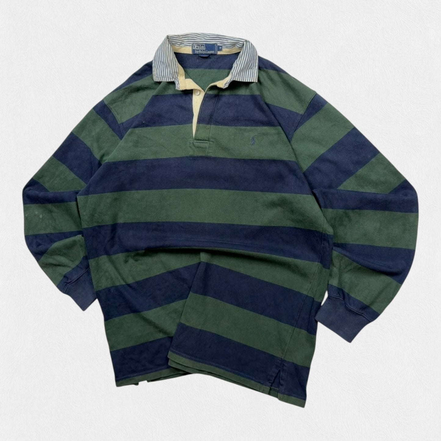 Vintage 90s Ralph Lauren striped rugby polo shirt (M)