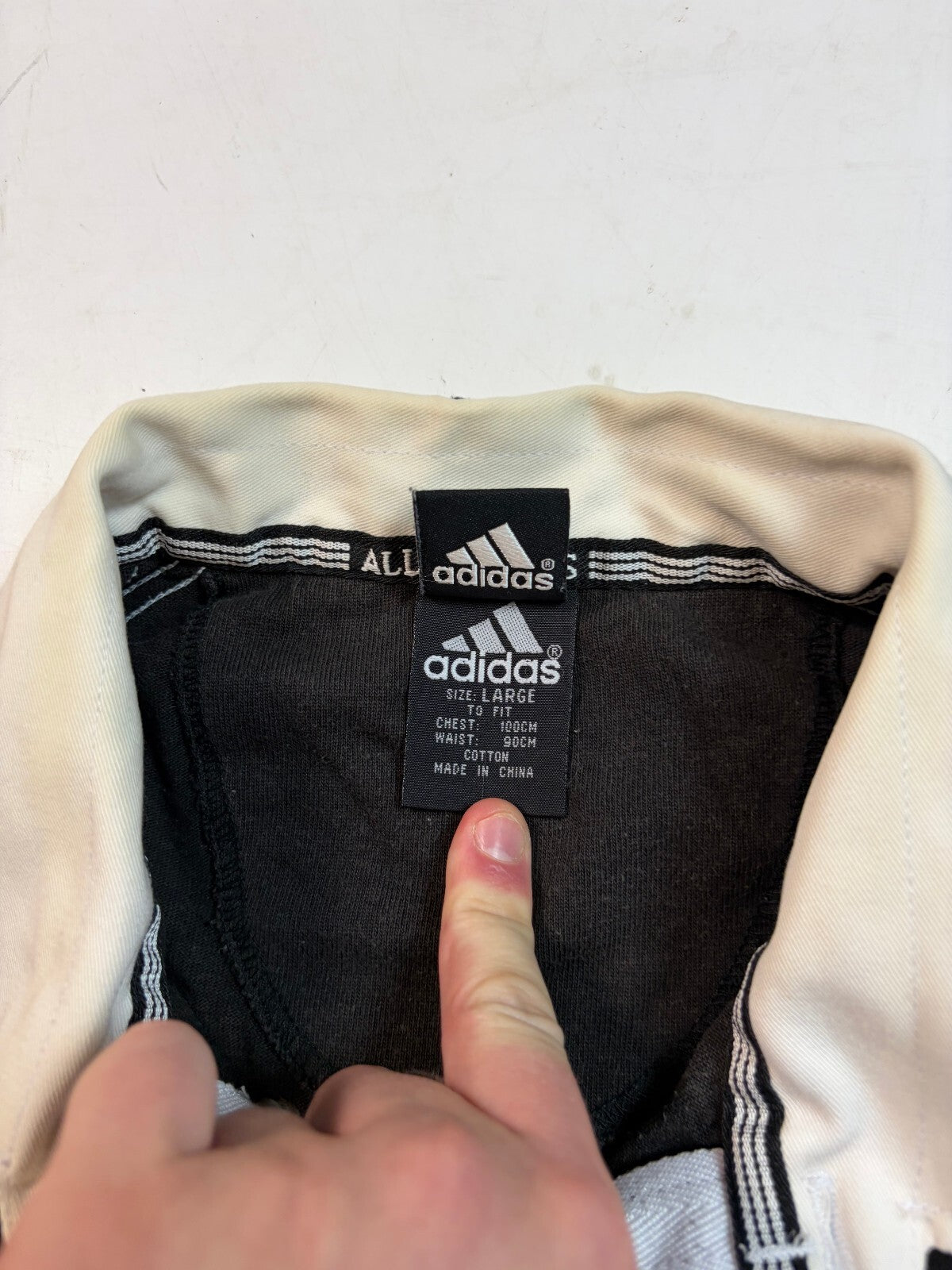 Vintage New Zealand all blacks 1999/00 Adidas rugby shirt (L)