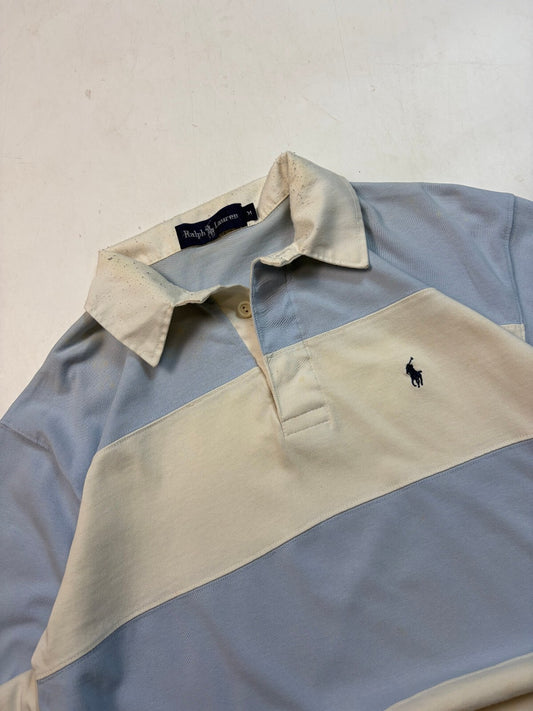 Vintage 90s Ralph Lauren striped rugby polo shirt (M)