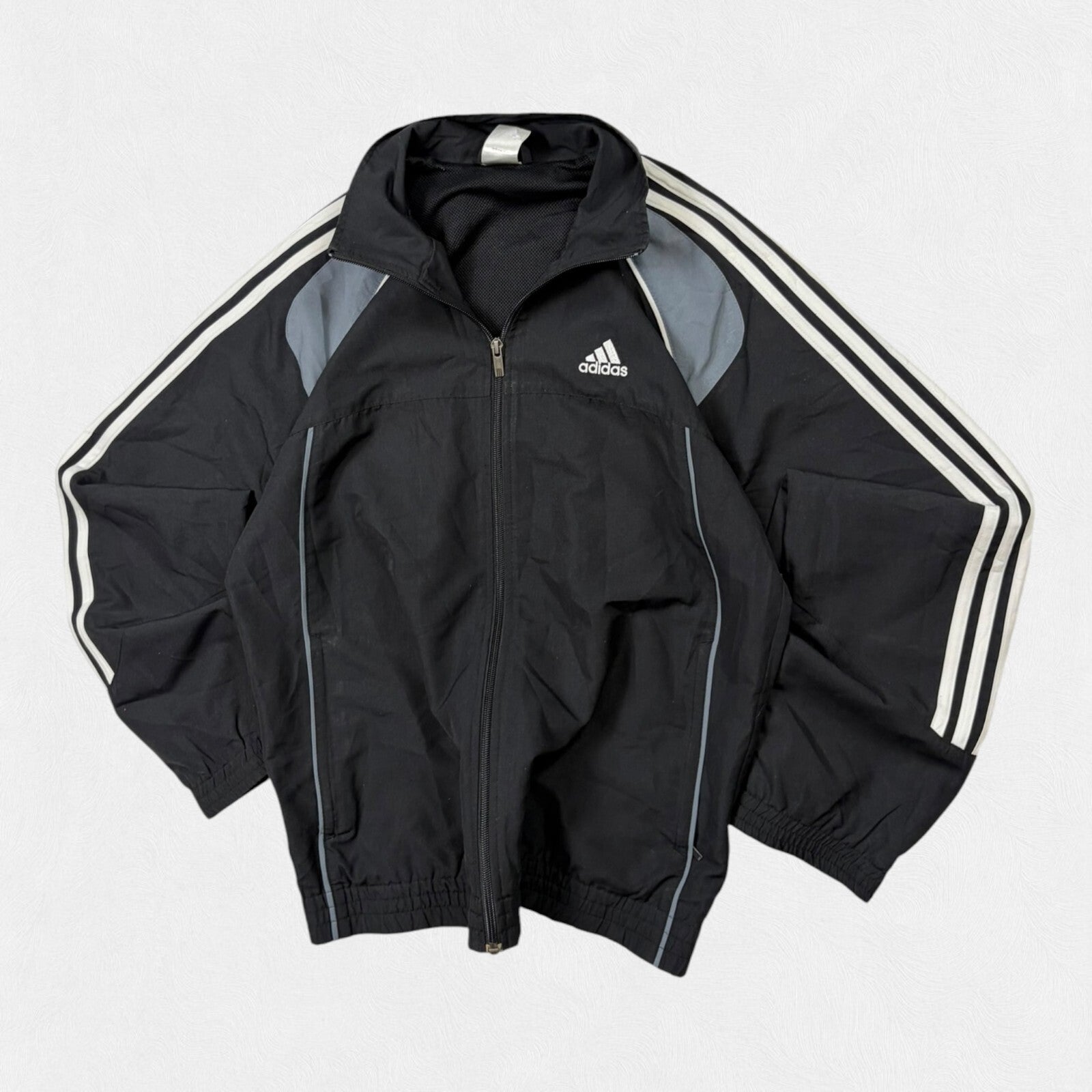 Vintage Y2K Adidas side stripe full tracksuit set (S)