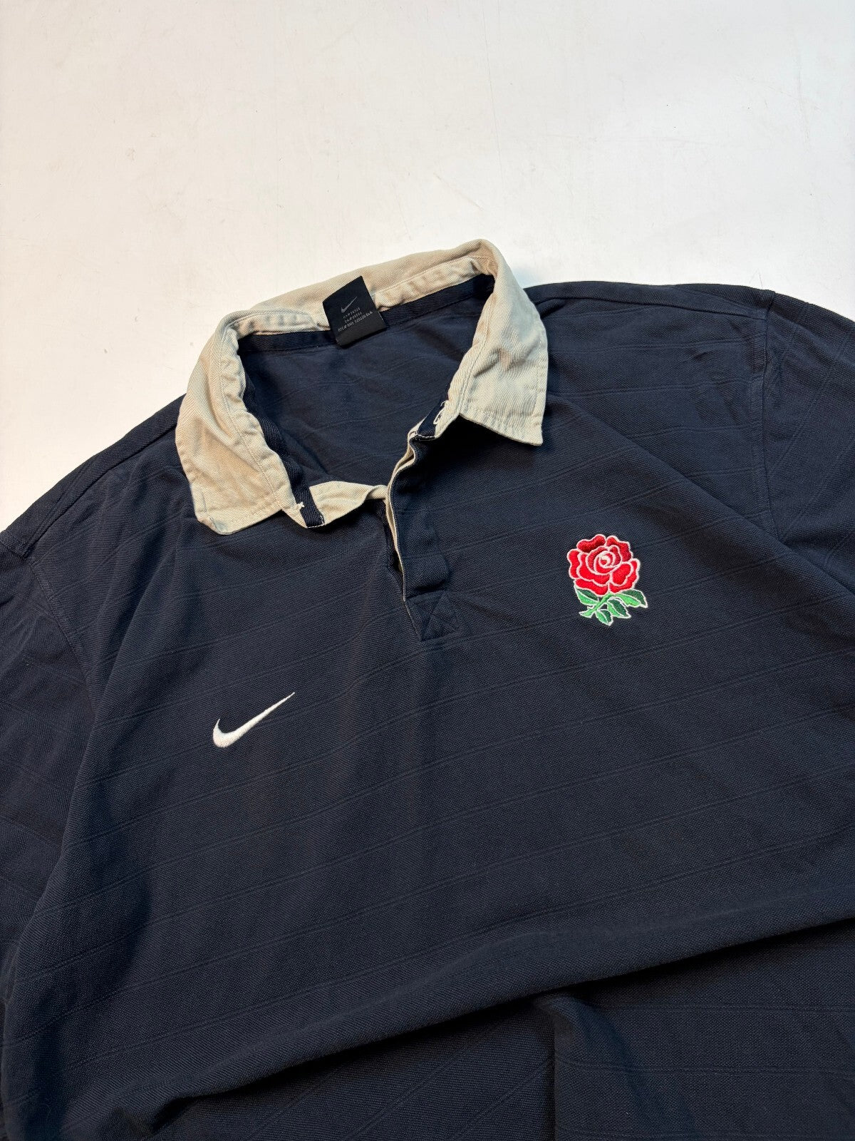 Vintage England 2002/03 Nike training rugby polo shirt (L)