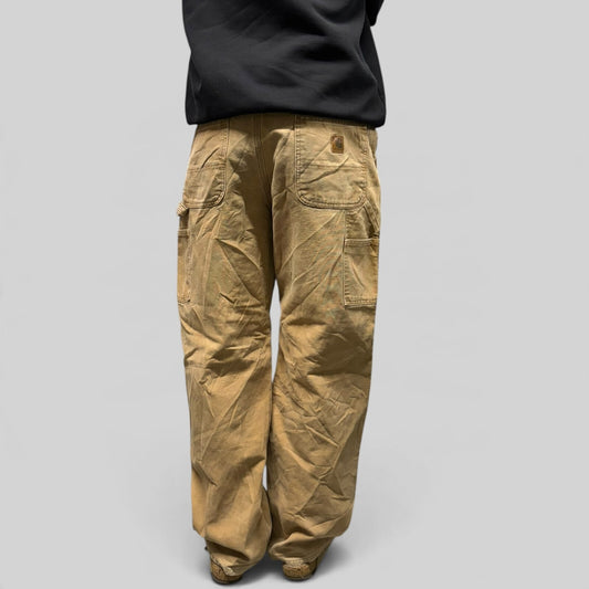 Vintage Carhartt fleece lined baggy carpenter pants (W34)
