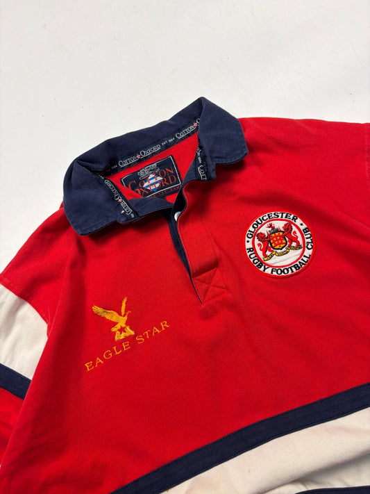 Vintage Gloucester 1995/96 Cotton Oxford rugby shirt (L)