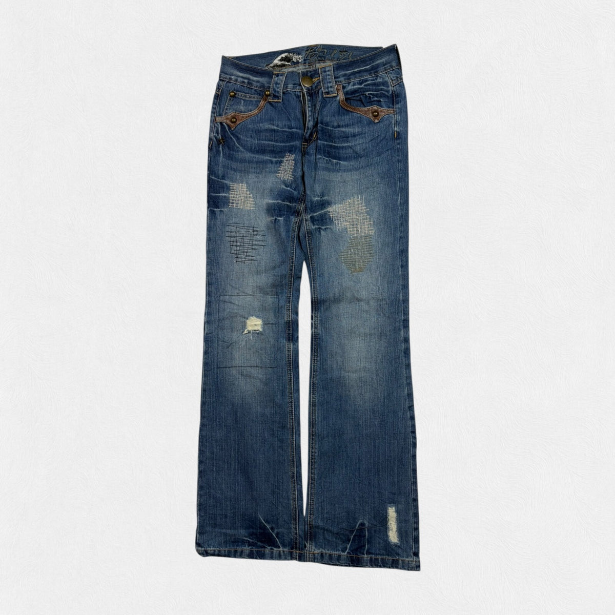 Vintage Y2K Big Train Japanese bootcut hip hop jeans (W32)