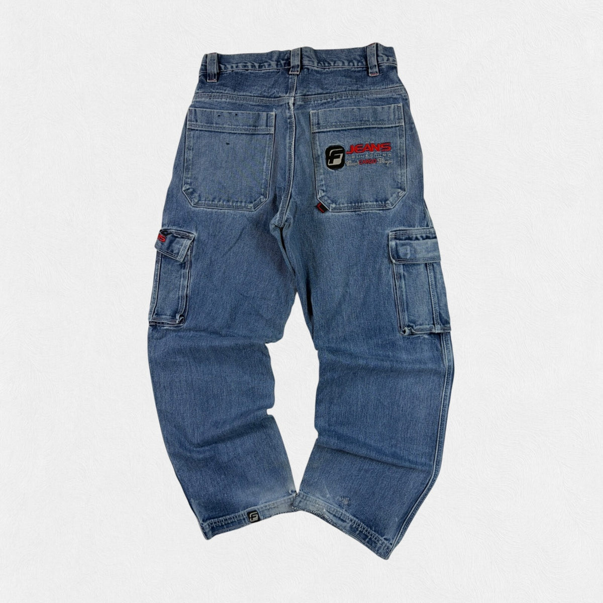Vintage Y2K Fubu baggy hip hop cargo jeans (W34)