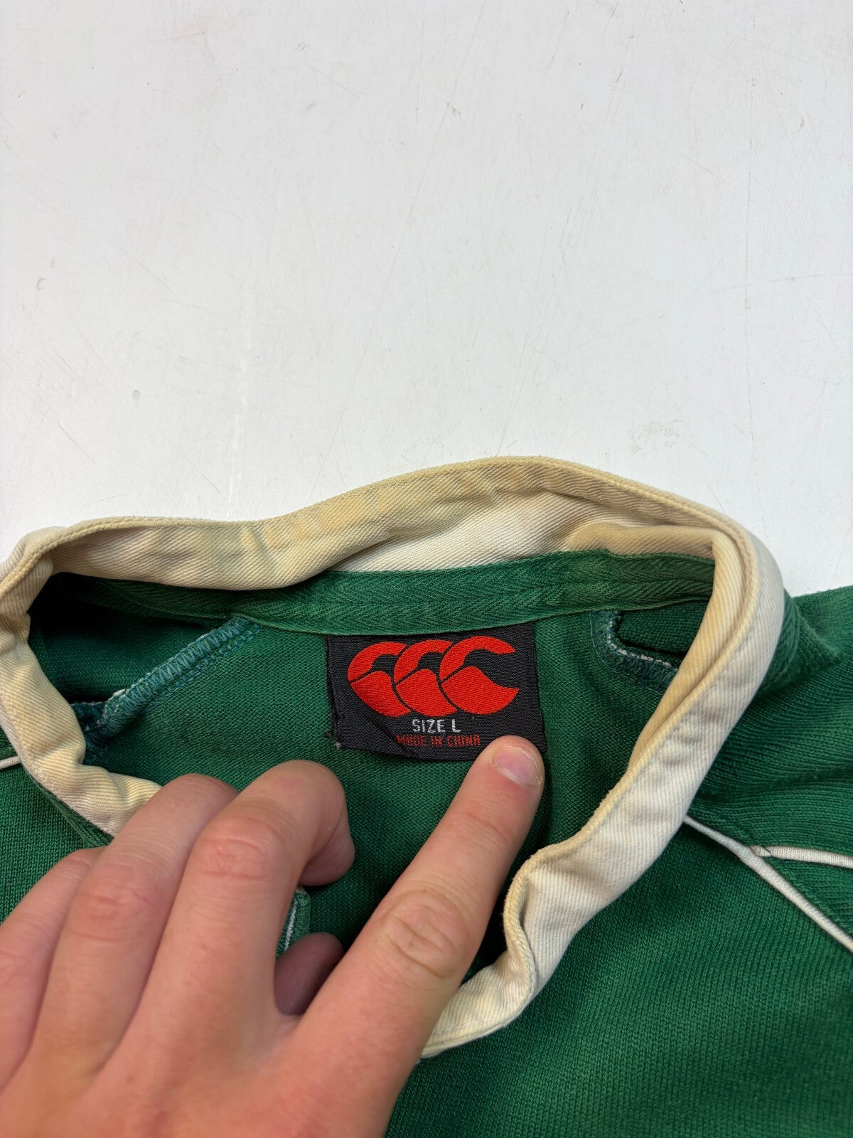 Vintage Ireland 2007 world cup rugby union shirt (L)